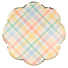 Load image into Gallery viewer, Meri Meri Plaid Pattern Dinner Plates

