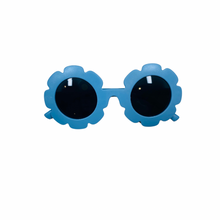 Load image into Gallery viewer, Blue Kids Flower Sunglasses
