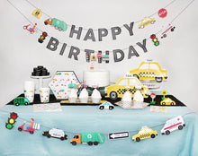 Load image into Gallery viewer, Transportation Birthday Banner
