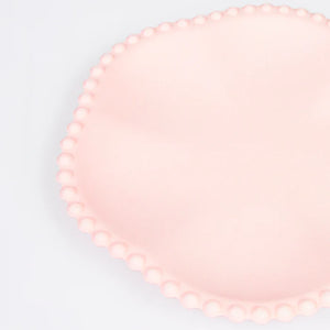Meri Meri Pink Dot Edged Flower Compostable Side Plate
