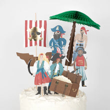 Load image into Gallery viewer, Meri Meri Pirates &amp; Palm Tree Cake Toppers
