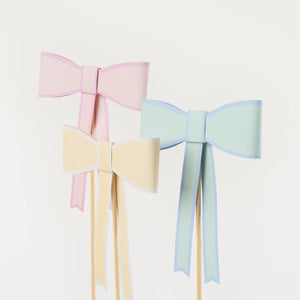 Meri Meri Pastel Bow Cake Toppers