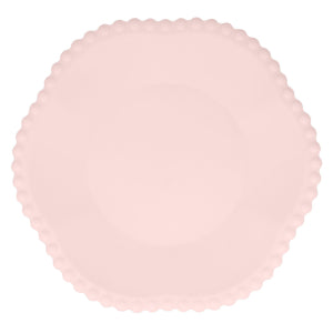Meri Meri Pink Dot Edged Flower Compostable Dinner Plates