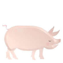 Load image into Gallery viewer, On the Farm Pig Plate| Meri Meri party Decor and Supplies Canada
