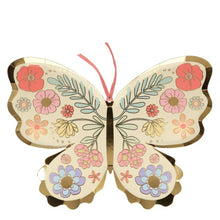 Load image into Gallery viewer, Floral Butterfly Plate| Meri Meri Partyware and Decorations Canada 
