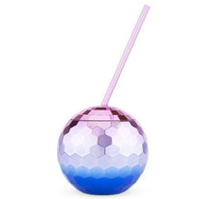 Load image into Gallery viewer, Ombre Disco Ball Tumbler Purple and Blue
