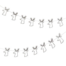 Load image into Gallery viewer, Meri Meri Silver Reindeer Mini Garland
