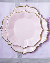 Load image into Gallery viewer, Blush Pink Scalloped Dessert Plates
