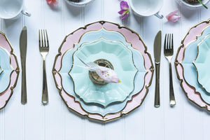 Mint Scalloped Side Plates