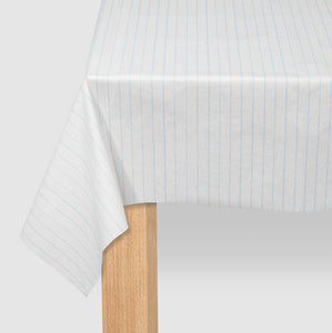 Pale Blue Pinstripe Tablecloth
