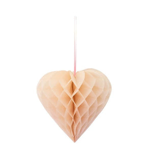 Meri Meri Heart Honeycomb Decorations (set of 6)
