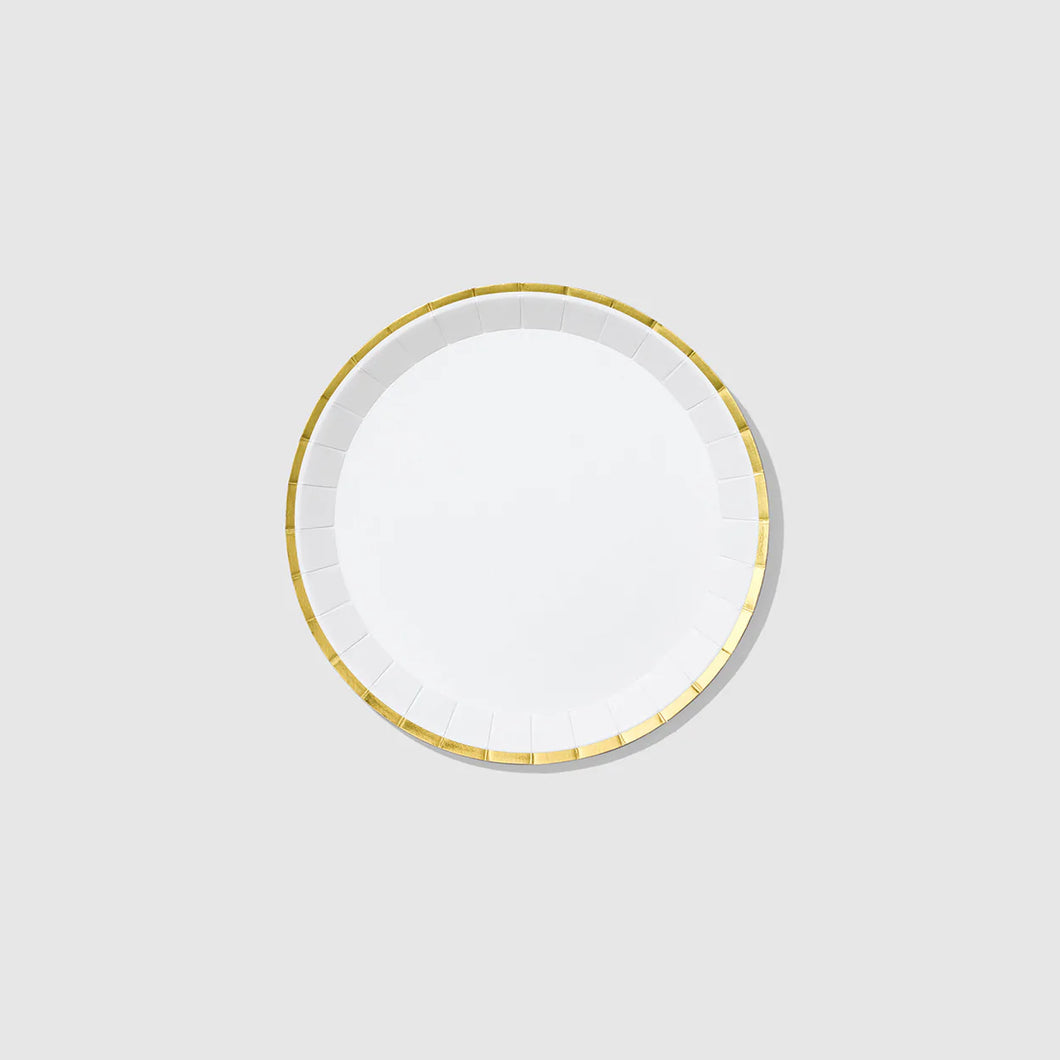 White and Gold Classic Small Plates 7