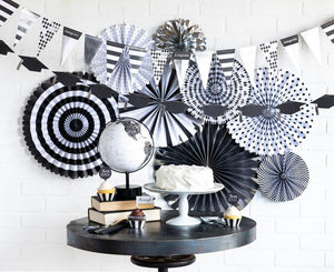 Black White and Silver Fans
