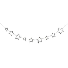 Load image into Gallery viewer, Silver Star Mini Glitter Garland
