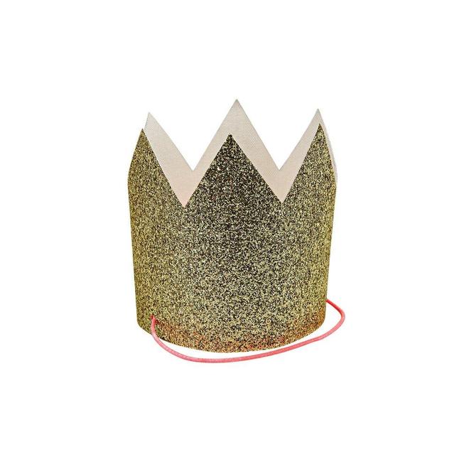 Meri Meri Mini Gold Glitter Crowns