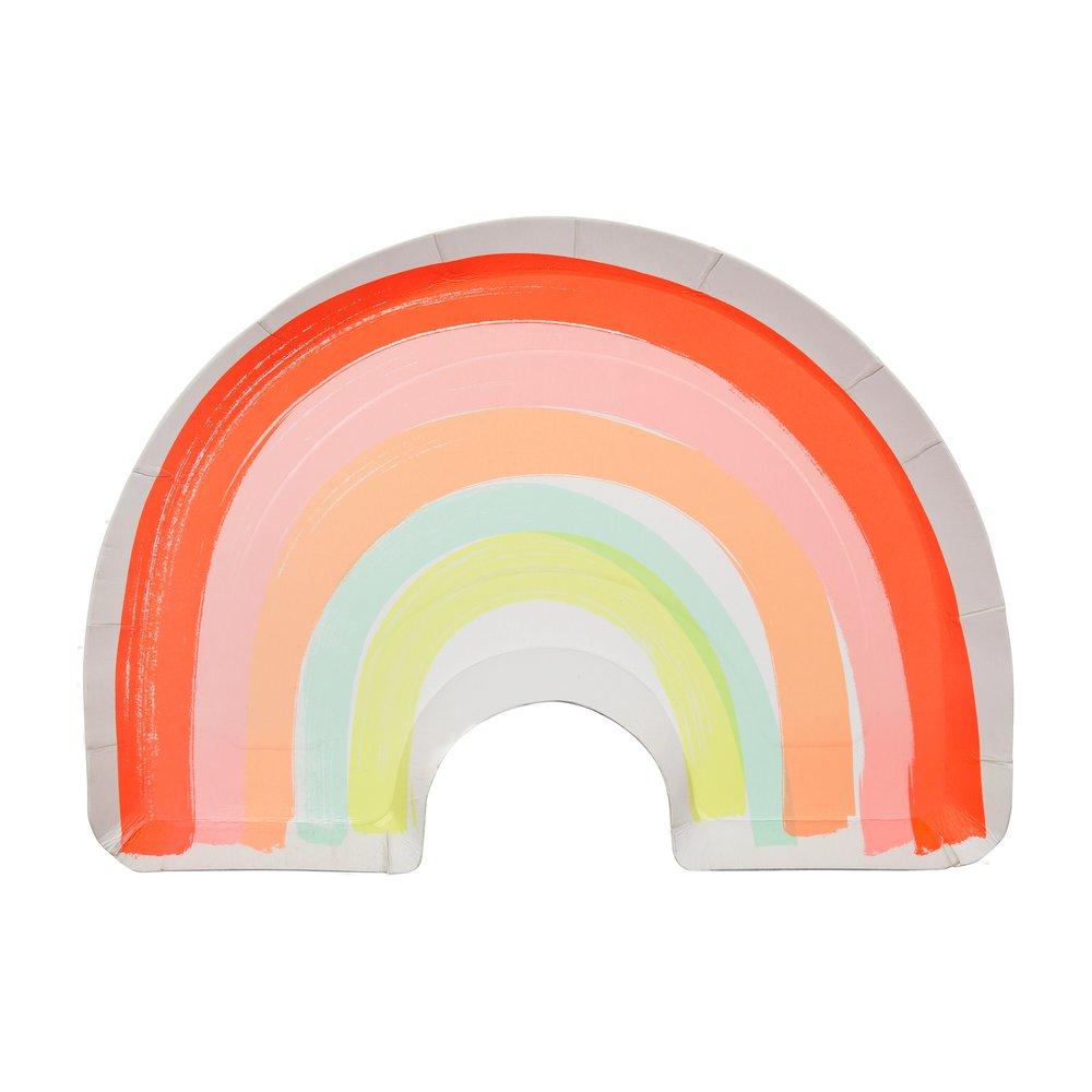 Meri Meri Neon Rainbow Plate