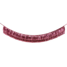 Load image into Gallery viewer, Pink tinsel Fringe Garland
