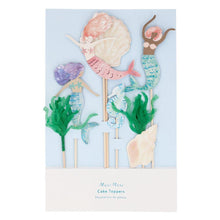Load image into Gallery viewer, Meri Meri Mermaid Cake Toppers
