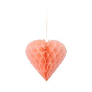 Meri Meri Heart Honeycomb Decorations (set of 6)