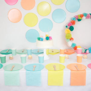 Aqua Party Plates