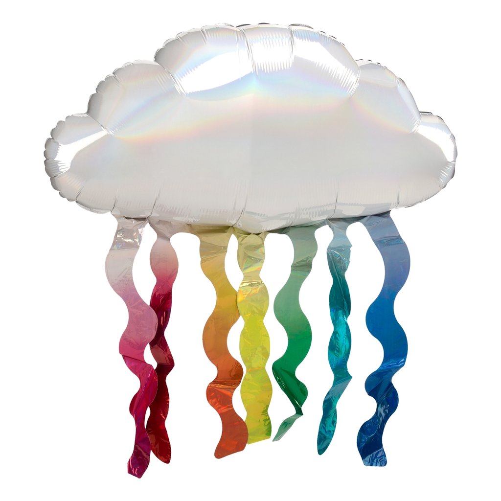 Cloud With Hanging Rainbow Streamers