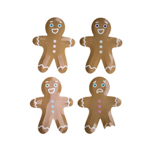 Load image into Gallery viewer, Gingerbread Men Dessert Plates
