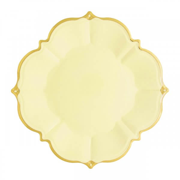Canary Yellow Scalloped Side Plate
