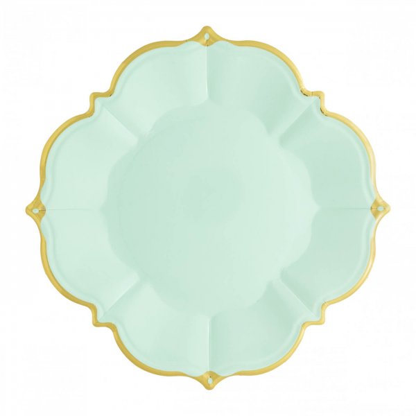 Mint Scalloped Side Plates