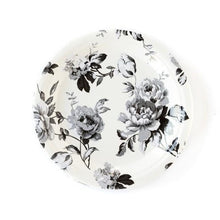 Load image into Gallery viewer, Black and White Floral Plate
