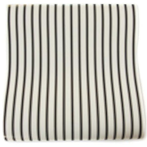 Black and Cream Striped Table Runner