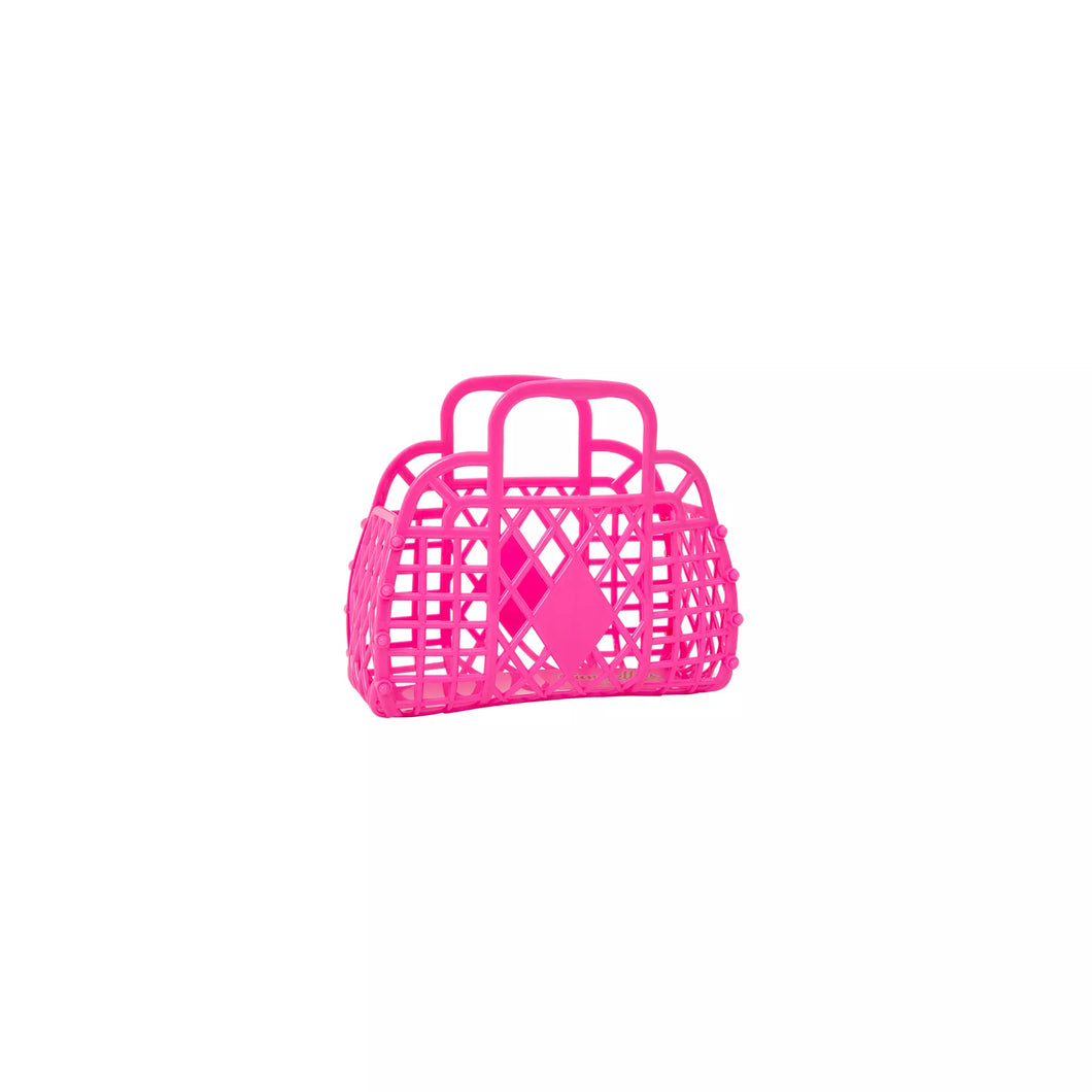 Sun Jellies Retro Basket Mini Berry Pink