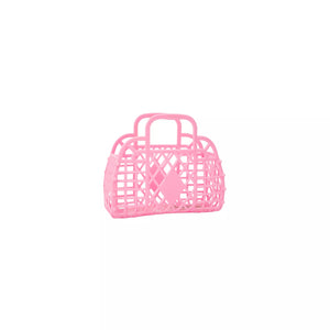 Sun Jellies Retro Basket Mini Bubblegum Pink
