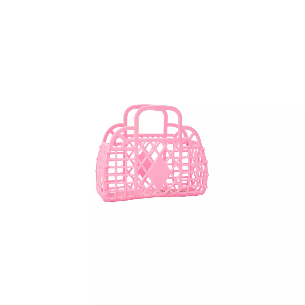 Sun Jellies Retro Basket Mini Bubblegum Pink