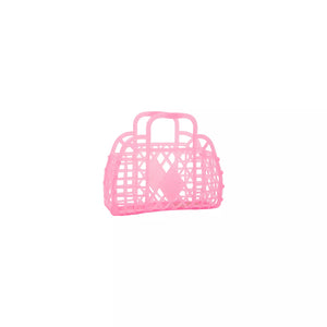 Sun Jellies Retro Basket Mini Neon Pink