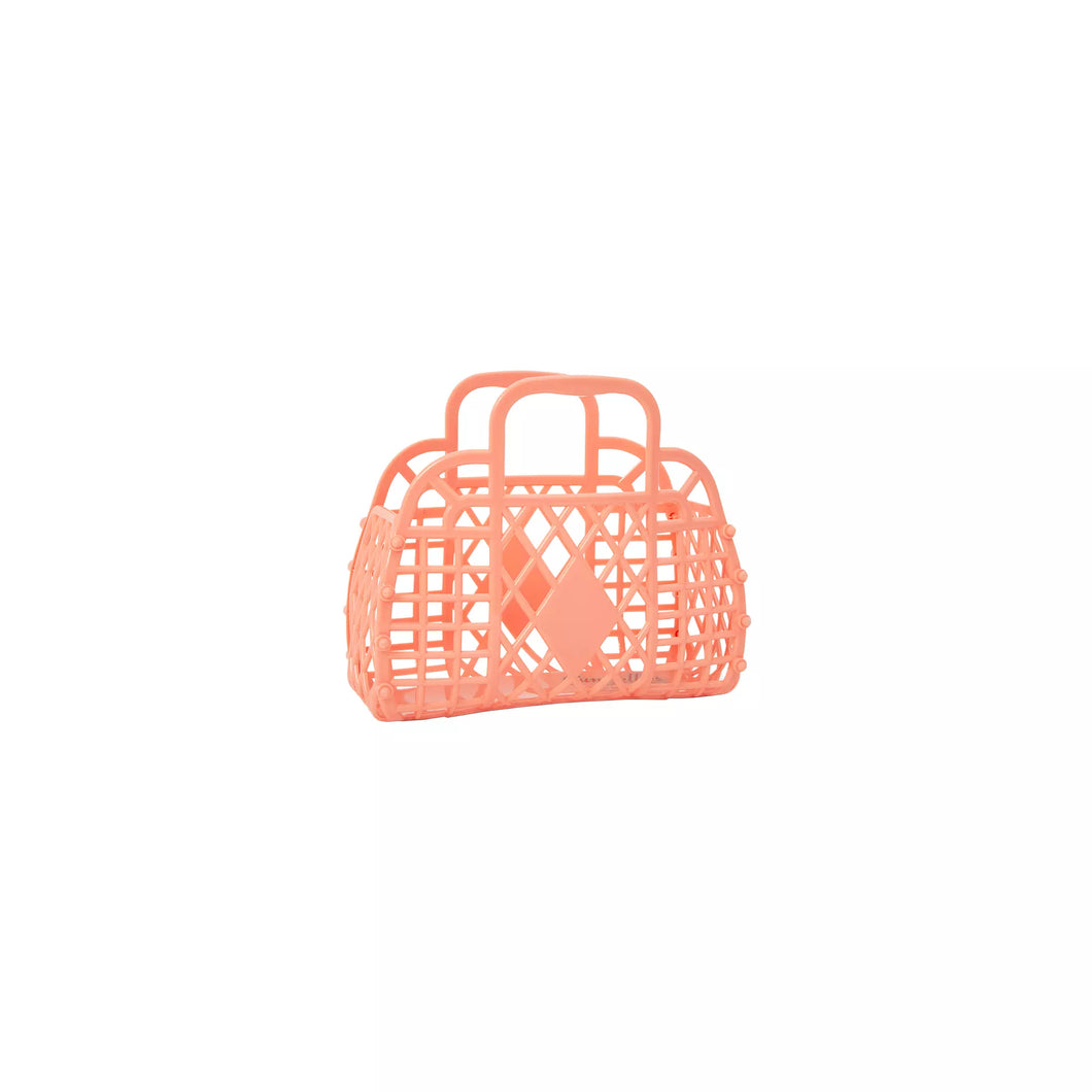 Sun Jellies Retro Basket Mini Peach