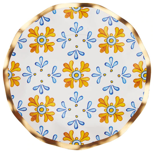 Wavy Salad Plate Moroccan Tile