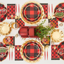 Load image into Gallery viewer, Holiday Buffalo Check Guest Napkin
