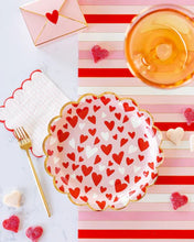 Load image into Gallery viewer, Valentine Heart Scatter Scalloped Plate
