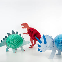 Load image into Gallery viewer, Meri Meri Honeycomb Dinosaur Decorations
