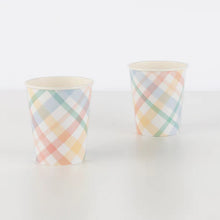Load image into Gallery viewer, Meri Meri  Plaid Pattern Cups
