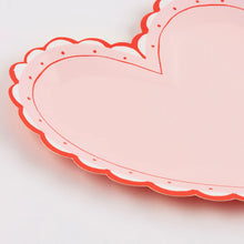 Load image into Gallery viewer, Meri Meri Lacy Heart Large Plates
