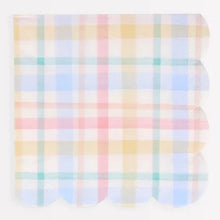 Load image into Gallery viewer, Meri Meri  Plaid Pattern Large Napkins
