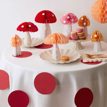 Load image into Gallery viewer, Meri Meri Honeycomb Mushroom Decorations
