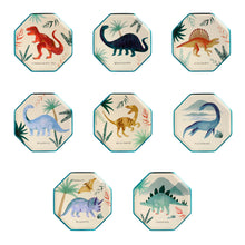 Load image into Gallery viewer, Small Dinosaur Plates Meri Meri Partyware Supplies Canada
