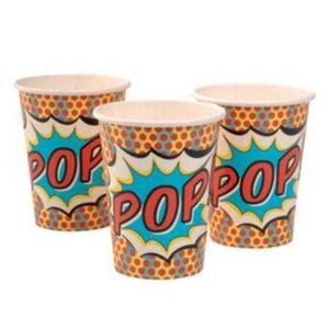 Pop Art Superhero Cups