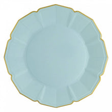Load image into Gallery viewer, Sky Blue Scalloped Dinner Plates
