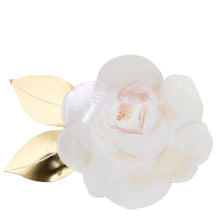 Load image into Gallery viewer, white Rose Plate Meri Meri
