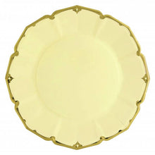 Load image into Gallery viewer, Canary Yellow Scalloped Dinner Plates
