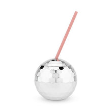 Load image into Gallery viewer, Silver Disco Ball Drink Tumbler

